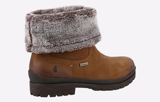 Hush Puppies Alice Läderstövlar I Kamelfärg För Kvinnor - Image 3