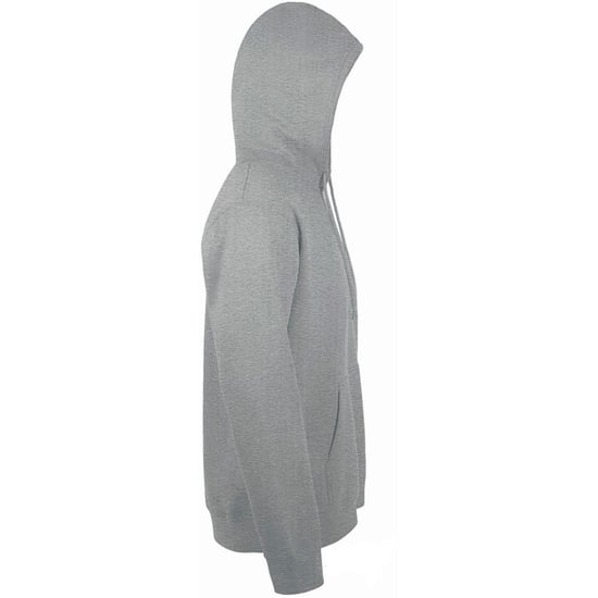 SOLS Snake Unisex Hooded Sweatshirt / Hoodie (Grey Marl) - Image 3