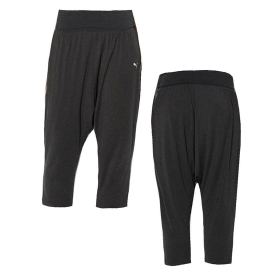 Puma Womens Drapey Charcoal 3/4 Dance Joggers - Image 1