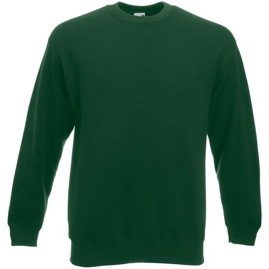 Fruit Of The Loom Mens Set-In Belcoro® Yarn Sweatshirt (Bottle Green) - Image 1