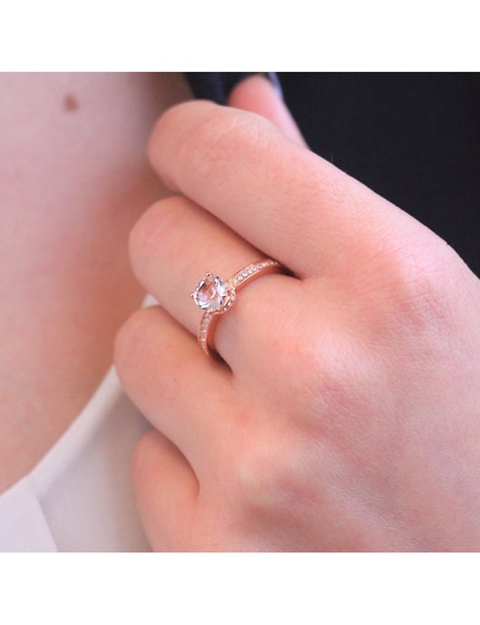 Elise Ring - Rose Gold and Crystal - Image 5