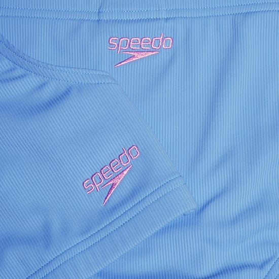 Girl's Speedo Textured Bikini in Blue - Image 3