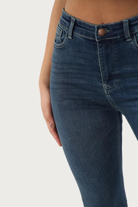Dames Magic Shaping Skinny Fit Jeans met hoge taille in blauw - Image 4