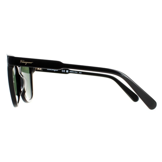 Salvatore Ferragamo Vierkant Dames Zwart Groente SF815s - Image 3