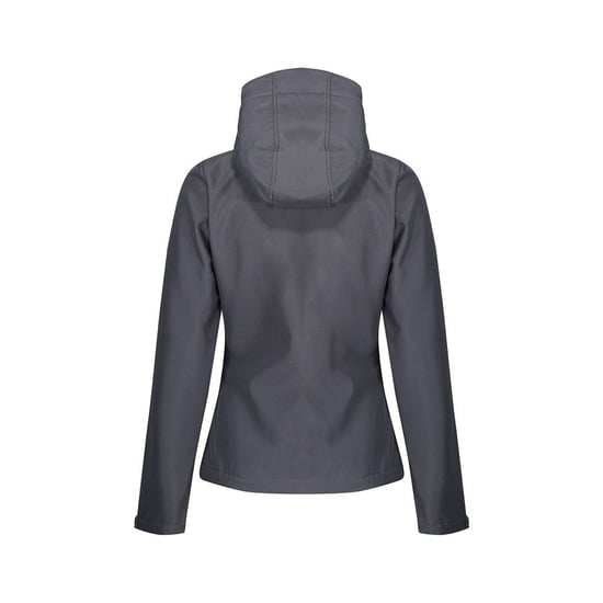 Regatta Womens/Ladies Venturer Hooded Soft Shell Jacket (Seal Grey/Black)