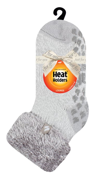Värmehållare - Halksockor med låg skärning och fluffiga tofflor för damer - Image 2