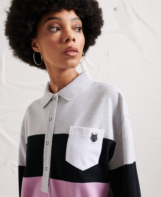 Superdry Energy Dystopia Long Sleeve Polo Shirt