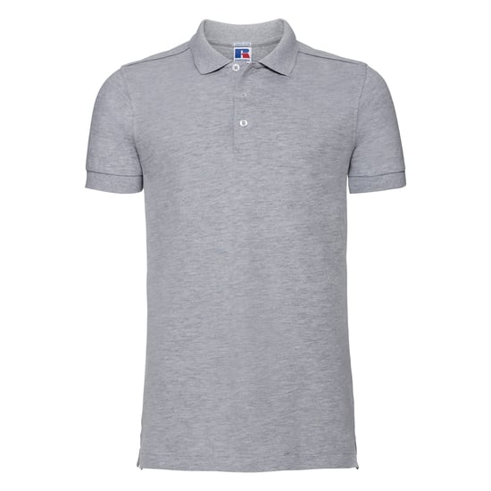Russell Heren Rekken Korte Mouw Poloshirt (Licht Oxford) - Image 1