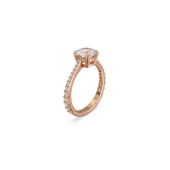 Swarovski 'Constella' Dames Gouden Gecoate Metalen Ring - Roze 5638548 - Image 2