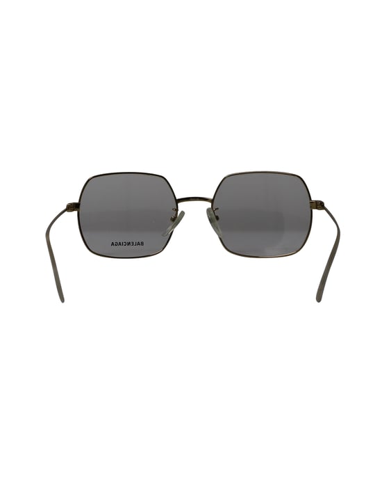 Balenciaga BB0090O 003 Fyrkantiga Solglasögon i Guldmetall - Image 4