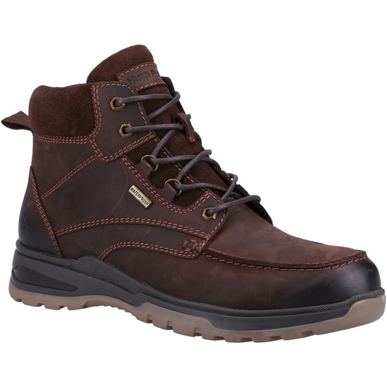 Hush Puppies Palmer Leder Heren Bruin Laarzen - Image 1