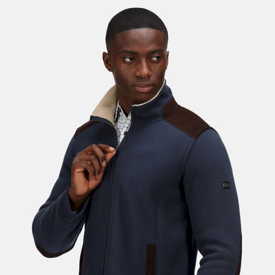 Regatta Mens Faversham Full Zip Fleece Jacket (Navy)