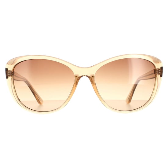 Calvin Klein Cat Eye Womens Crystal Beige Brown Gradient CK19560S