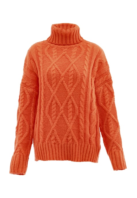 Mymo Turtleneck  pullover women orange - Image 1