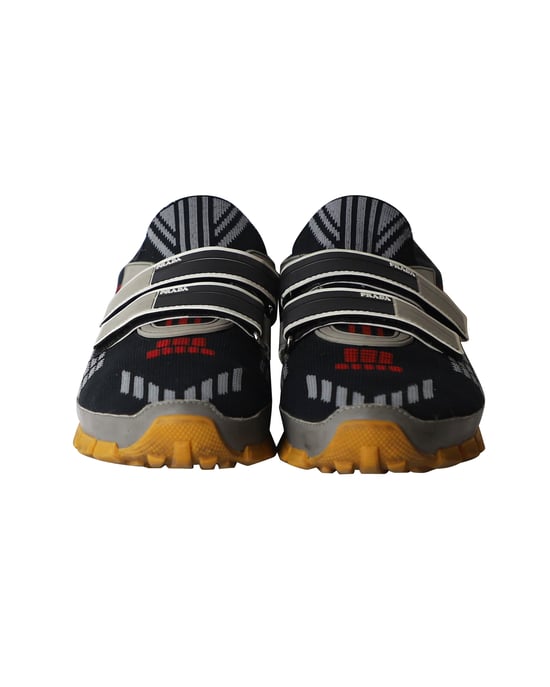 Prada Cross Section Sneakers in Multicolor Knit - Image 2