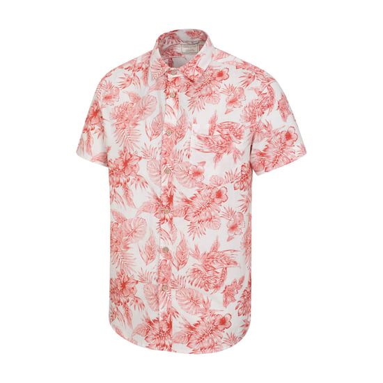 Mountain Warehouse Mens Tropical Leaves Shirt (Rust/White)