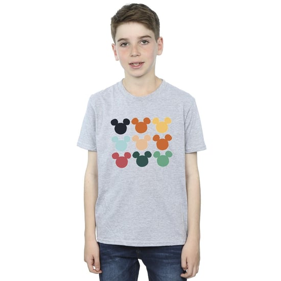 Disney Boys Mickey Mouse Heads Square T-Shirt (Sports Grey) - Image 2