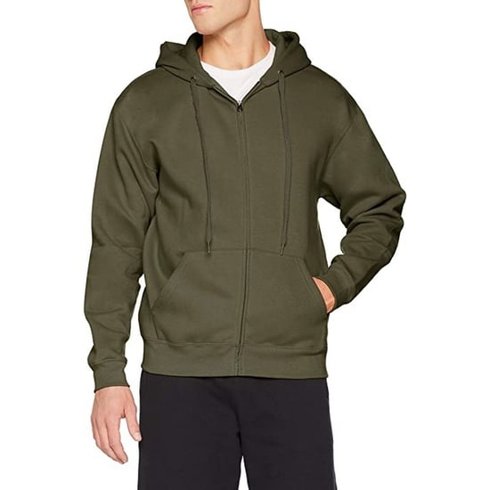 Fruit Of The Loom Mens Premium 70/30 Hooded Zip-Up Sweatshirt / Hoodie (Classic Olive) - Image 3