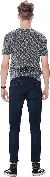 Only and Sons Men's Skinny Fit Stretch Jeans Blue