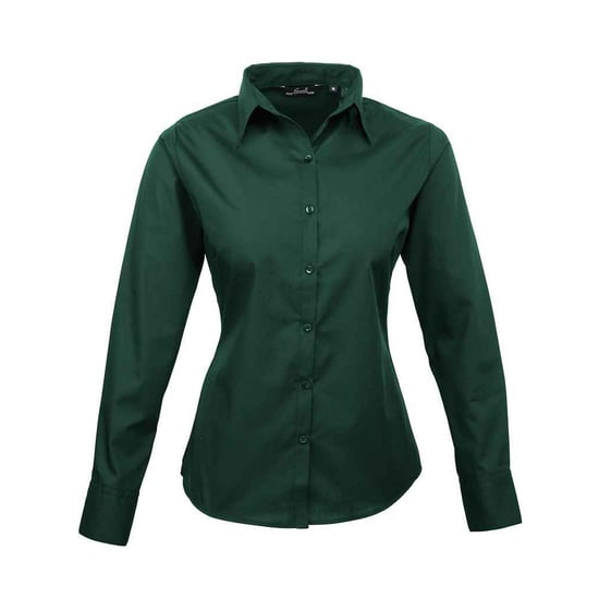 Premier Dames/Dames Shirt Met Lange Mouwen (Fles groen) - Image 1