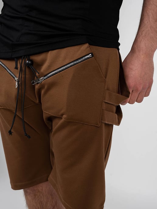 La Haine Inside Us Shorts Estinti Unisex Men's Brown - Image 4
