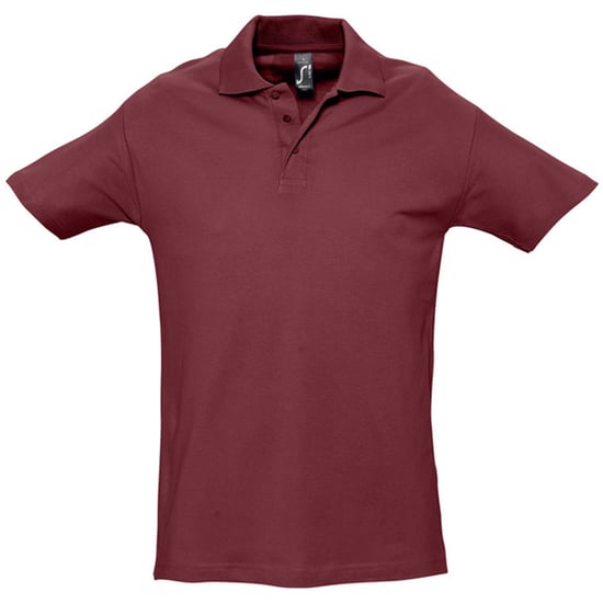 SOLS Heren Lente II Korte Mouw Zwaarlijvig Poloshirt (Bourgondië) - Image 1
