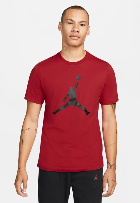 NIKE Mens M J Jumpman SS Crew T Shirt in Red