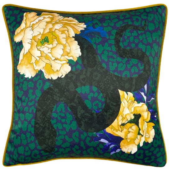 Serpentine Animal Print Cushion