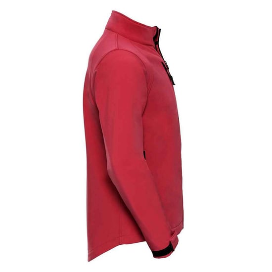 Russell Mens Plain Soft Shell Jacket (Classic Red) - Image 3
