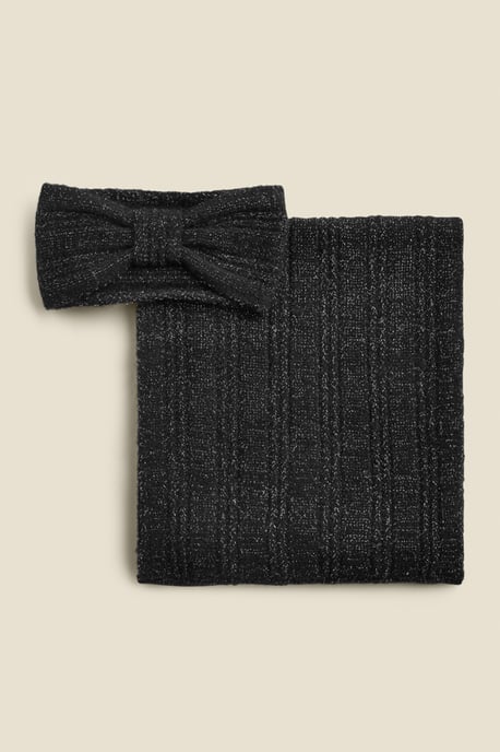 Maddy Charcoal Grey Knitted Snood