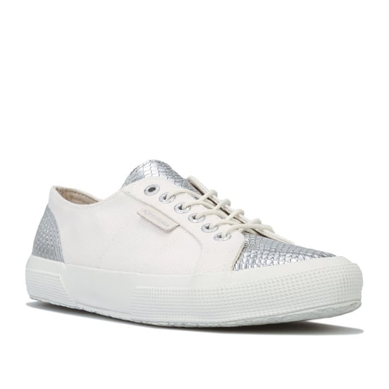 Women's Superga 2750 Estreme Classic Pumps in White silver - Image 2