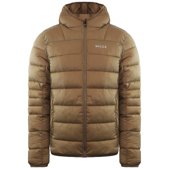 Nicce Skyline Mens Brown Padded Jacket - Image 1