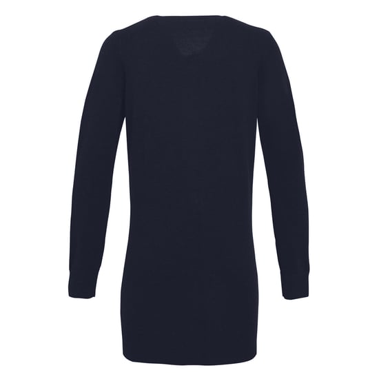 Premier Dames/Dames Longline V Hals Gebreid Vest (Marine) - Image 2