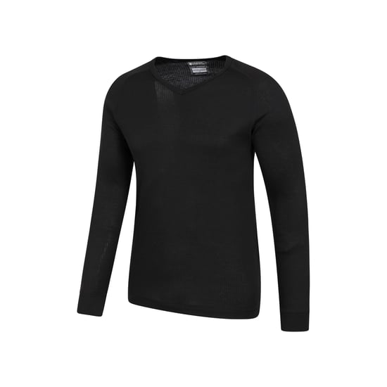 Mountain Warehouse Heren Talus V Hals Thermo Top (Zwart) - Image 2