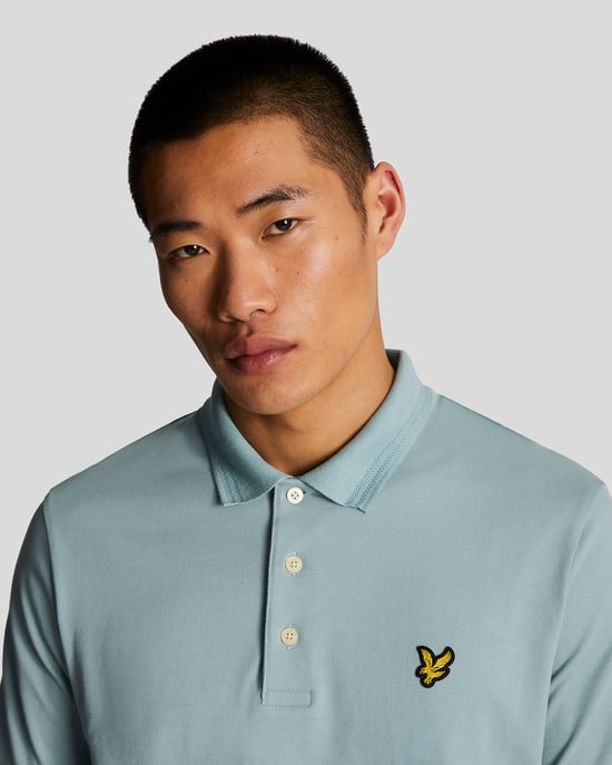 Lyle & Scott Rally Tipped Poloshirt voor heren in blauw - Image 4