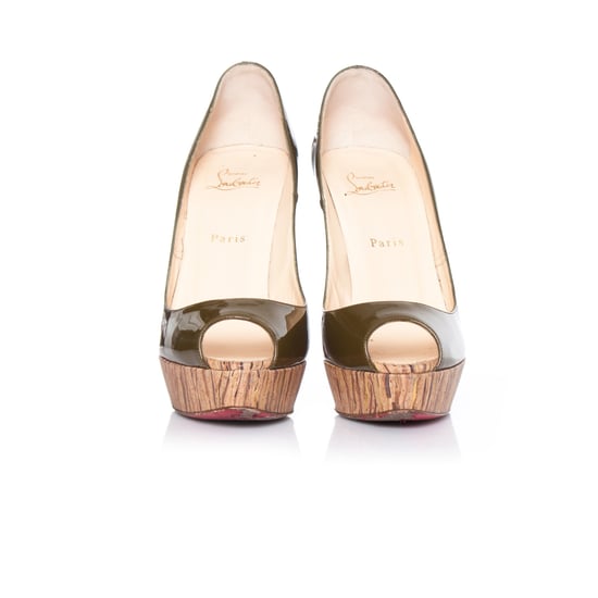 Banane khaki platform pumps - Image 3