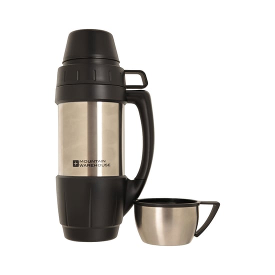 Mountain Warehouse Double-Walled Flask & Cup Set (Silver) - Image 3