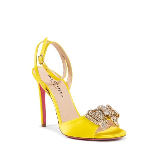 Satin Bow Sandal - Yellow - Image 2