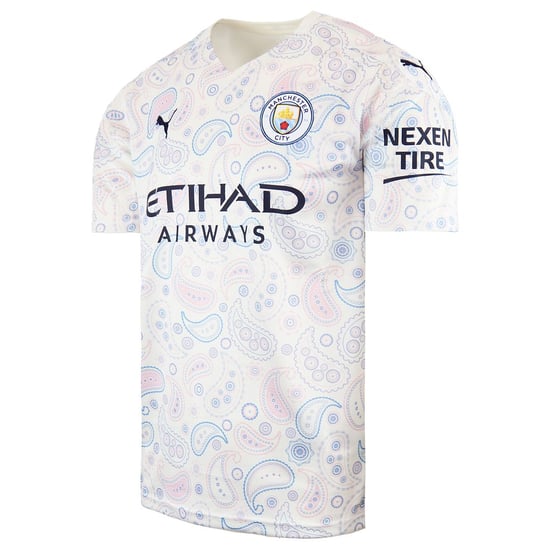 Puma FC Manchester City Mens White Football Shirt - Image 2