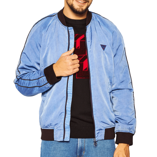 Guess Herrblouson Klassisk Triangel Logotyp - Image 3