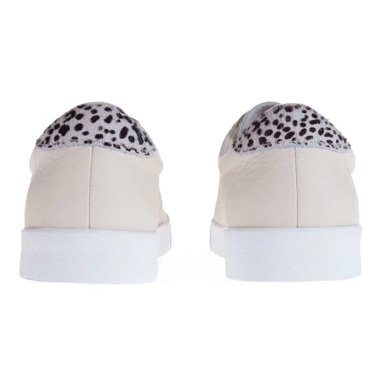 Superga Womens/Ladies 2843 Club S Dalmatian Print Tumbled Leather Trainers (Beige Gesso) - Image 2