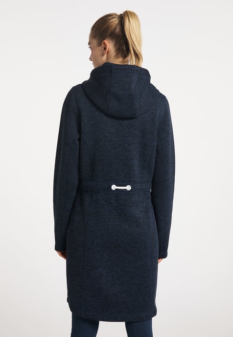 ICEBOUND Yuka serie Gebreide fleece jas Dames marine gem - Image 3