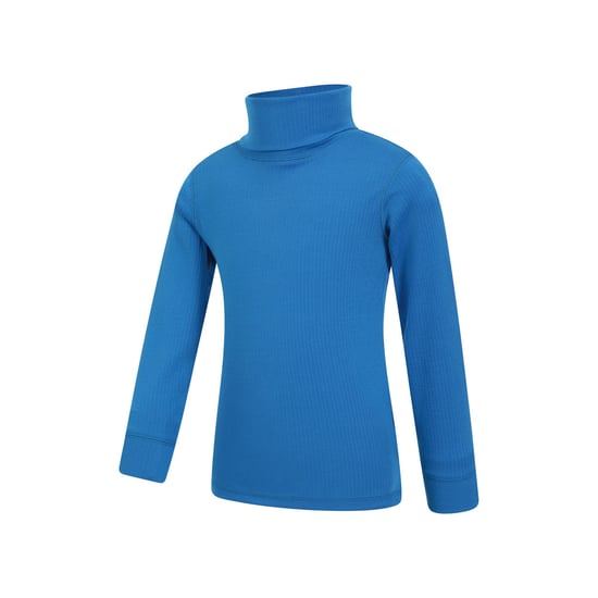 Mountain Warehouse Childrens/Kids Talus Roll Neck Long-Sleeved Top (Cobalt)