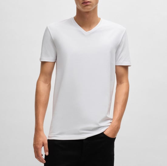 Men's Hugo 2 Pack of V-Neck T-Shirts in Multi colour - Image 2