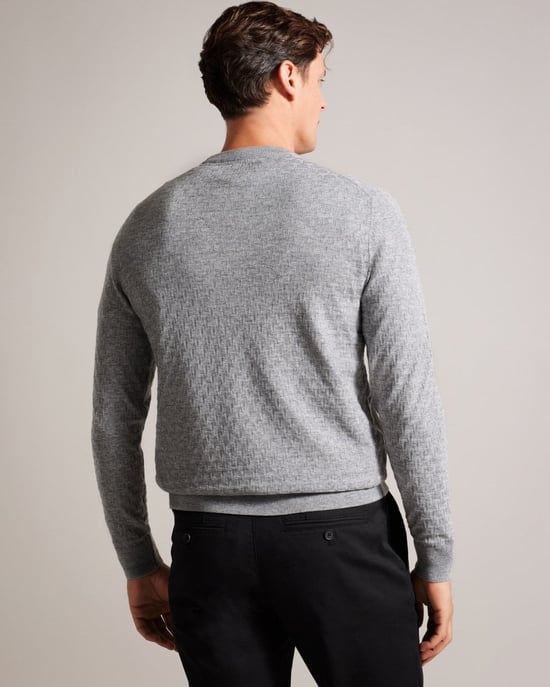 Ted Baker Loung Herrar Långärmad T Stricktröja - Image 5