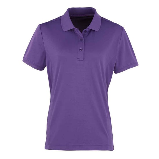 Premier Womens/Ladies Coolchecker Pique Polo Shirt (Purple)