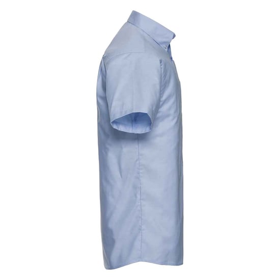 Russell Collection Heren Oxford Formeel Shirt (Oxford Blauw) - Image 3