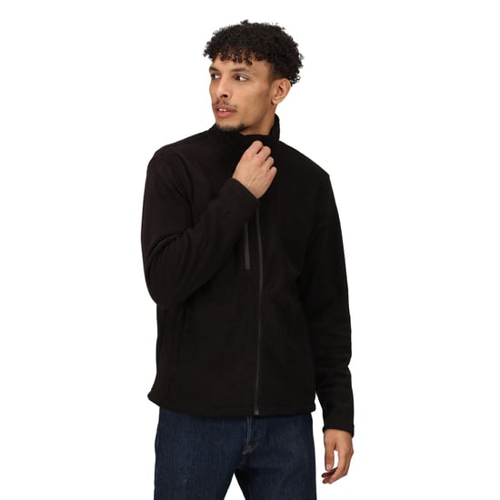 Regatta Mens Honesty Made Recycled Fleece Jacket (Black)