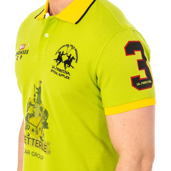 Short sleeve polo with lapel collar 2MPS55 men