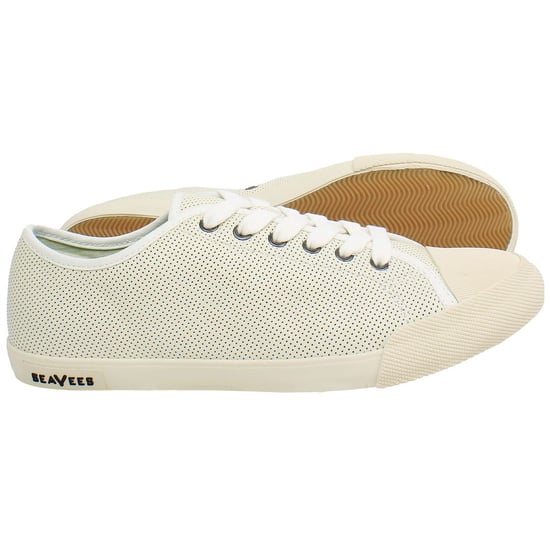 Seavees Legeruitgave Lage Dames Witte Plimsolls - Image 4